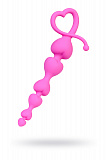 Анальная цепочка ToDo by Toyfa Sweety, силикон, розовый, 18,5 см, Ø 3,1 см