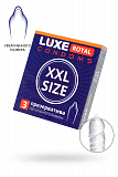 Презервативы Luxe, royal, XXL size, 18 см, 5,2 см, 3 шт. фото 1