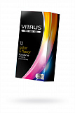 Презервативы Vitalis, premium, цветные, аромат, 18 см, 5,3 см, 12 шт. фото 1
